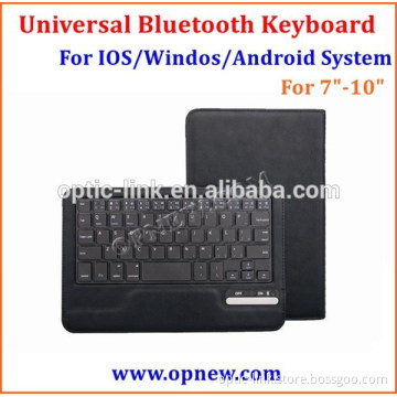 7"-10" Tablet PC Universal bluetooth keyboard Buckle leather case suit for Android Windos IOS system bluetooth 3.0